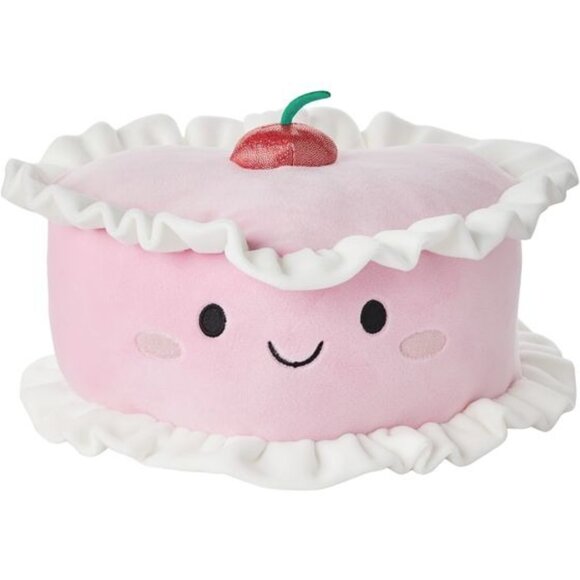 NWT Play Right Hug Me Ruffled Cherry Cake 13"Food Plush Gift Toy Valentine's Day - Picture 1 of 5